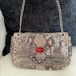 Michel Kors Python snake print purse